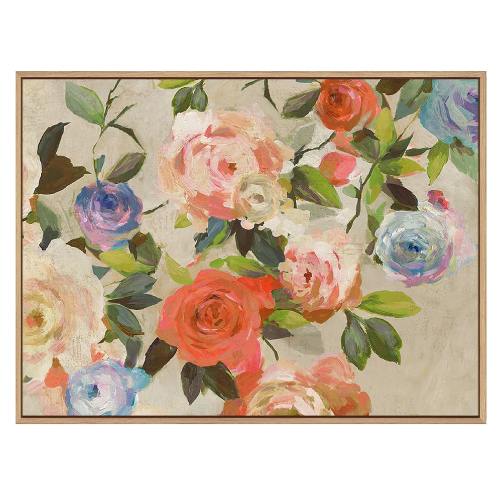 Retro Bloom Canvas Wall Art