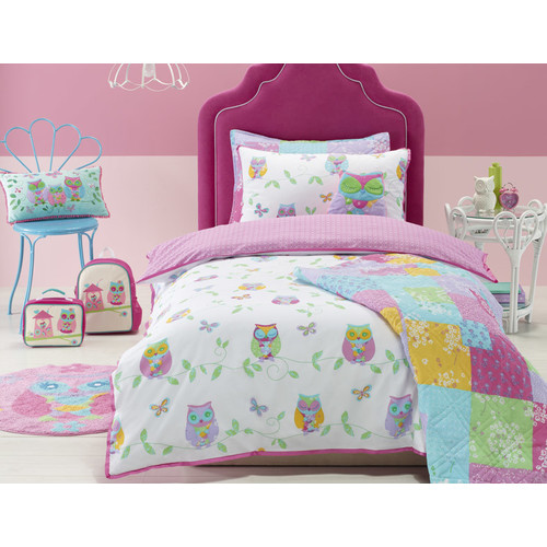 Jiggle Giggle Owl Song Printed Bed Quilt Cover Set Reviews
