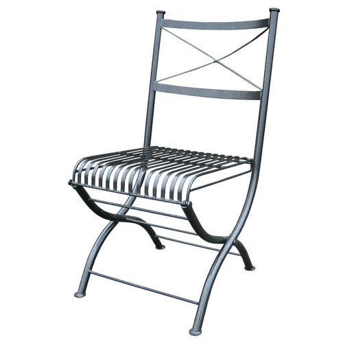 Cast Iron Outdoor Rye Folding Steel, Collapsible Metal Garden Chairs