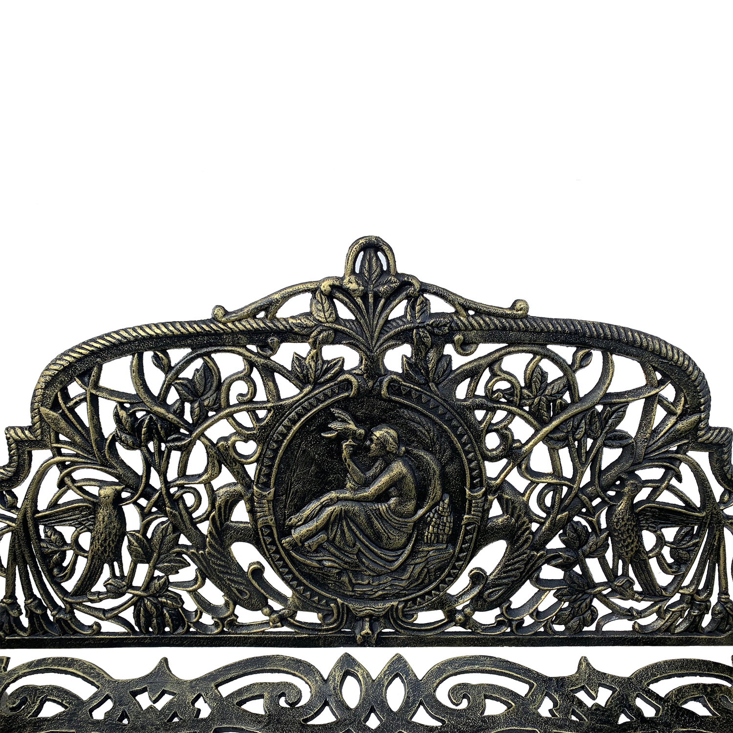 2 Seater Cameo Cast Iron Garden Bench