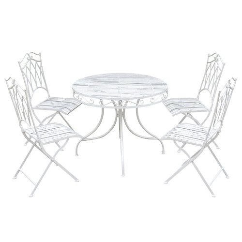 4 Seater Albany Round Wrought Iron, Wrought Iron Outdoor Furniture Melbourne