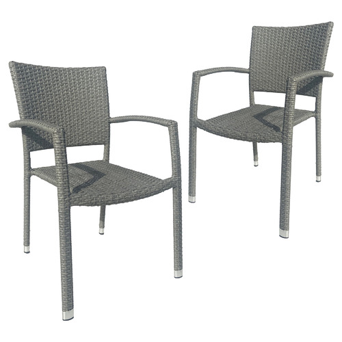 Stelis PE Wicker Chairs | Temple & Webster