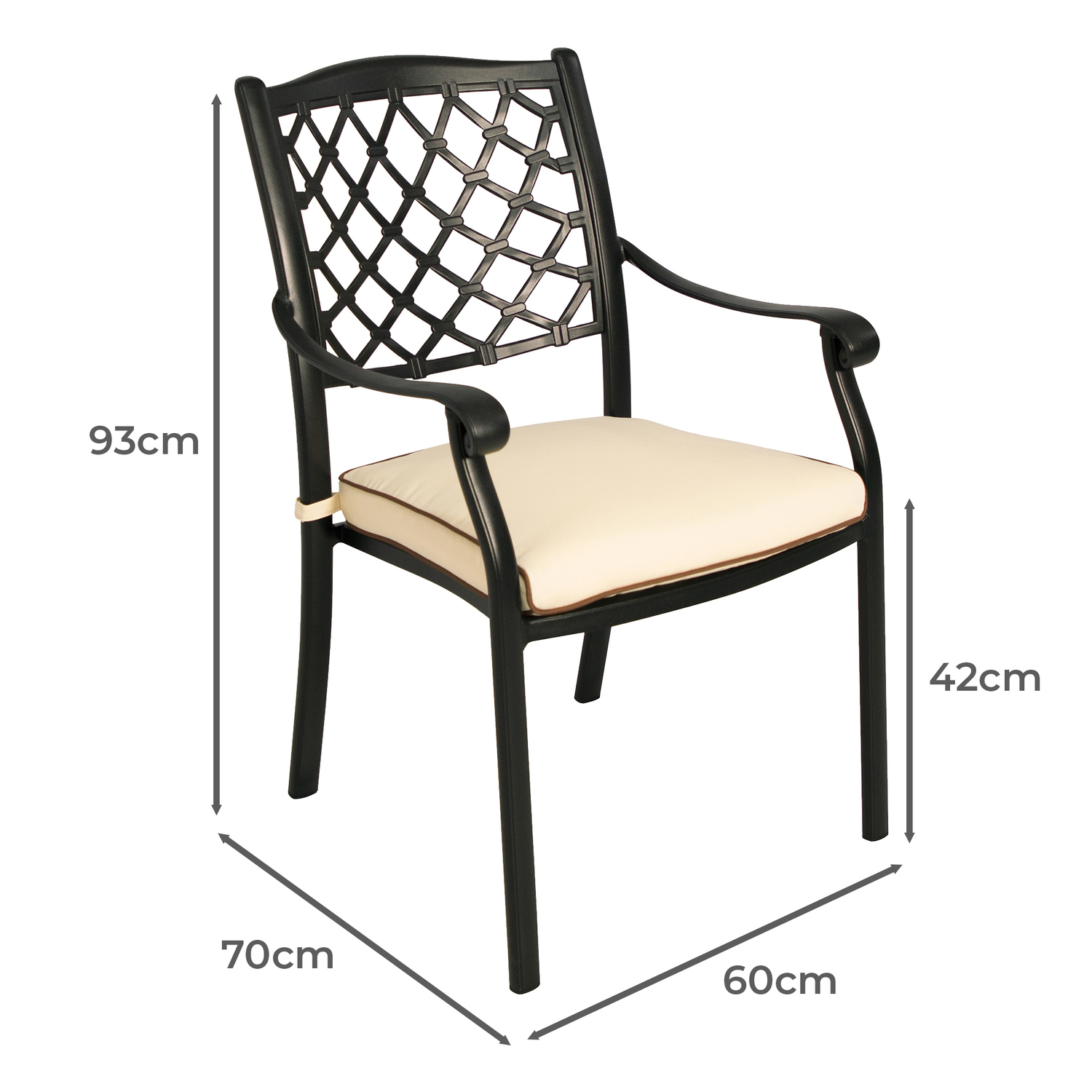 6 Seater Helga Aluminium Outdoor Dining Set