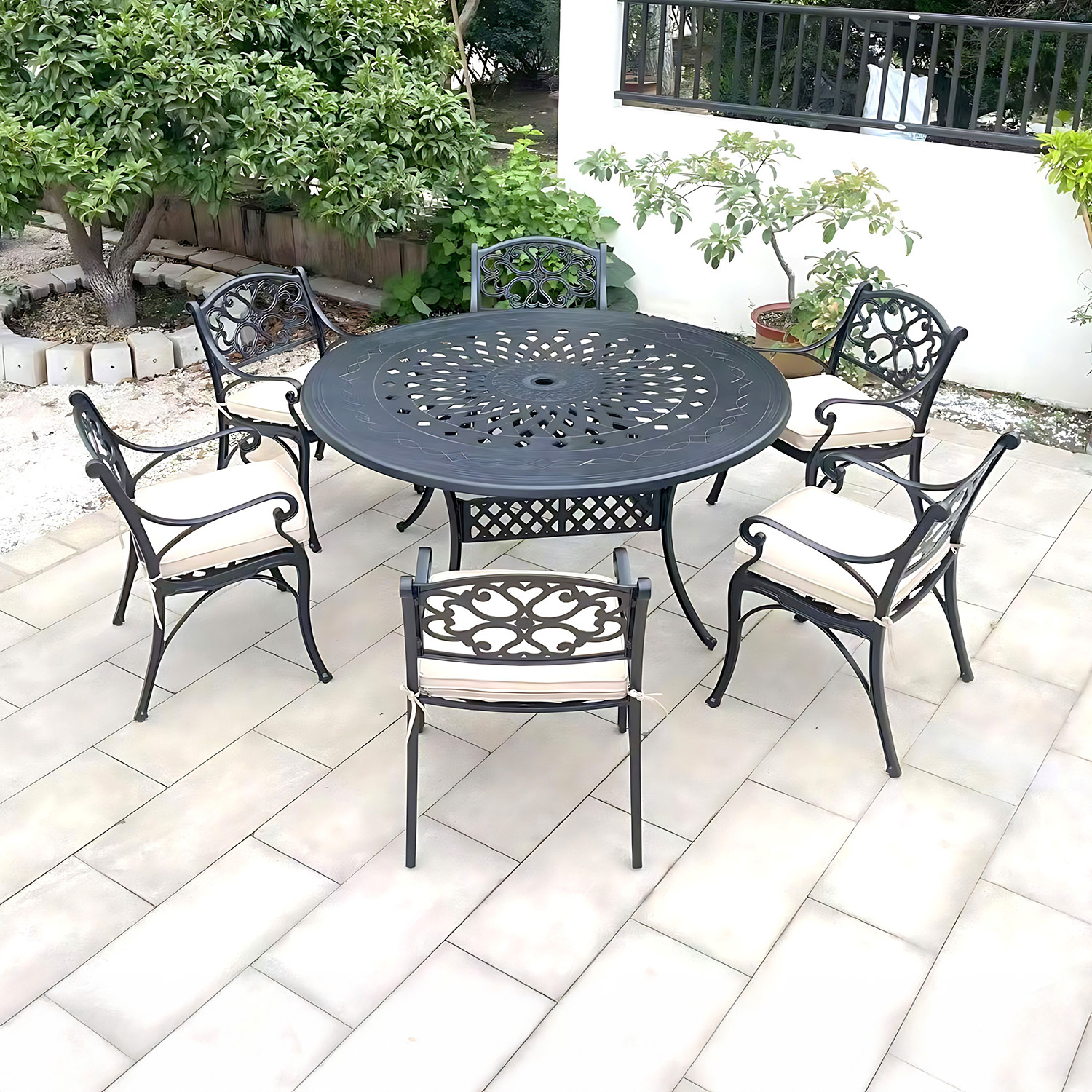 6 Seater Jessa Outdoor Dining Table & Chair Set