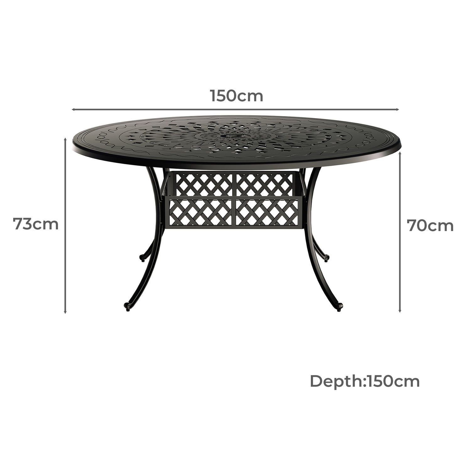 6 Seater Jessa Outdoor Dining Table & Chair Set