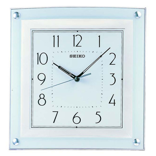 SeikoClocks Clear Square Seiko Wall Clock | Temple & Webster