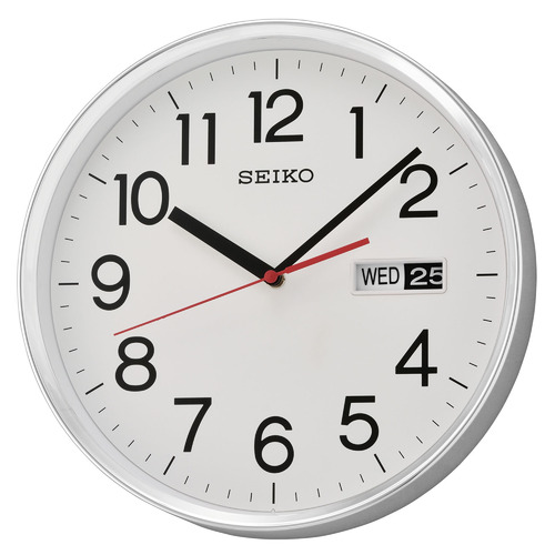 SeikoClocks Seiko Wall Clock with Date & Day Display | Temple & Webster