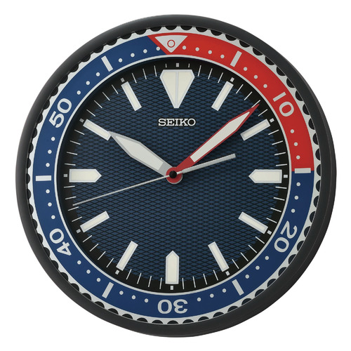 Blue & Black Watch Wall Clock