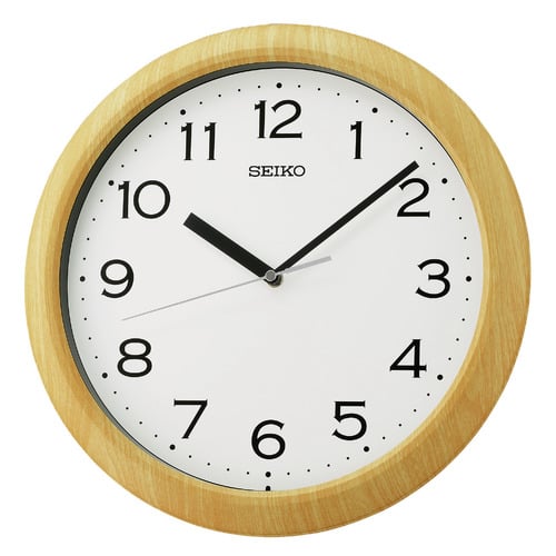 Seiko Wood Patterned Wall Clock