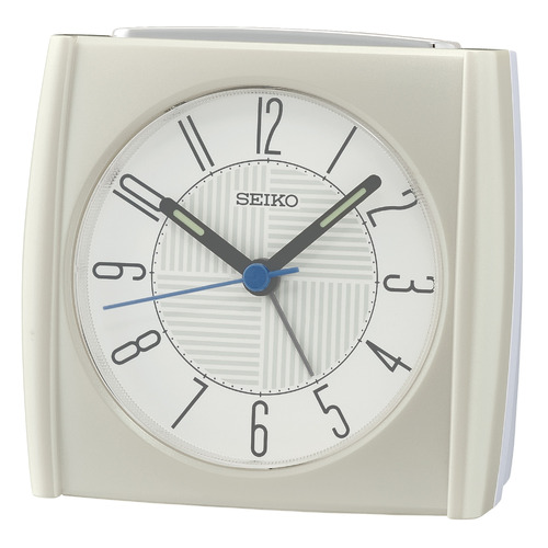 Gold Curved Seiko Alarm Clock