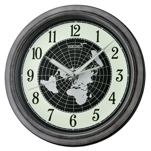 33cm Seiko World Map Wall Clock