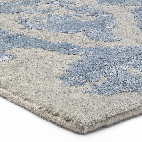 Grey & Blue Vienna HandWoven WoolBlend Rug Temple & ster