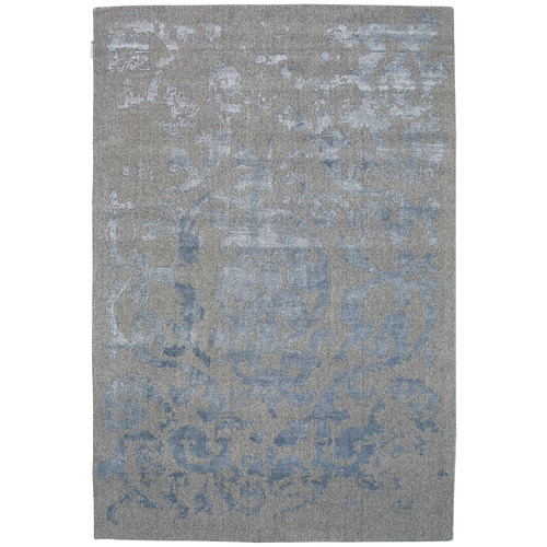 Grey & Blue Vienna HandWoven WoolBlend Rug Temple & ster