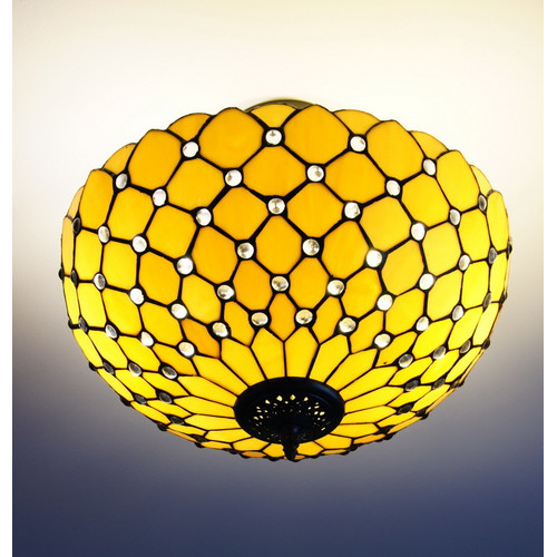 Beaded 2 Light Semi Flush Light | Temple & Webster