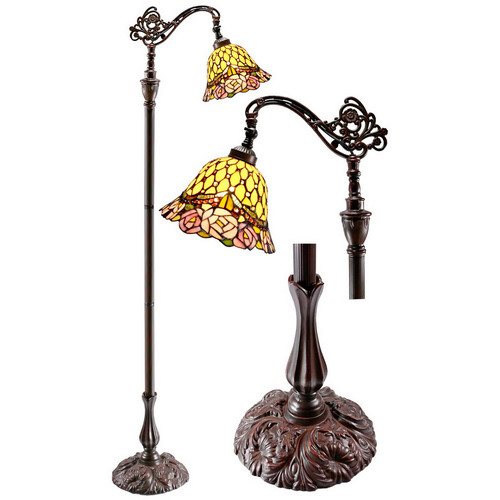 Rose Bridge Arm Tiffany Floor Lamp