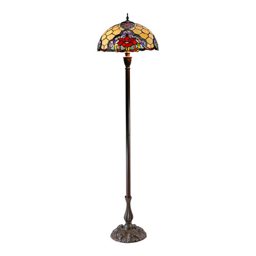 Red Camellia Stained Glass Tiffany Floor Lamp Temple Webster - Stained Glass Floor Lamp Australia Red Camellia Stained Glass Tiffany Floor Lamp Temple Webster - Stained Glass Floor Lamp Australia