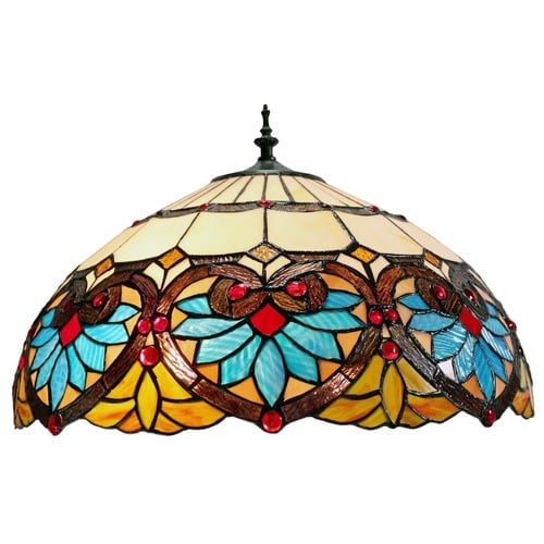 Boheme Lotus Tiffany Style Floor Lamp