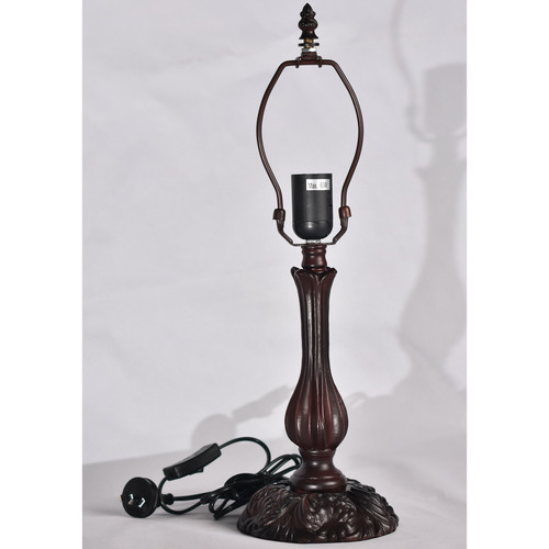 Blue & Red Tulip Tiffany Bedside Lamp