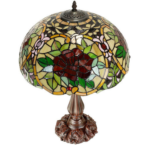 Red Camellia Table Lamp