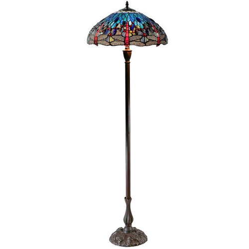 Blue Dragonfly Tiffany Floor Lamp
