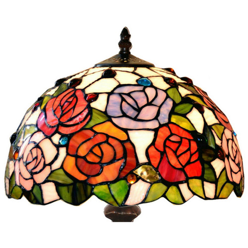 Gem Rose Tiffany Bedside Lamp