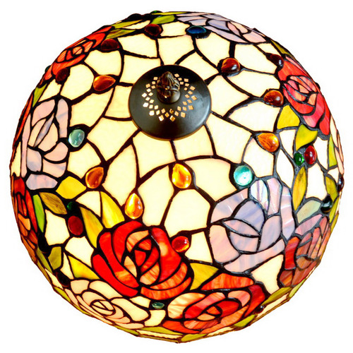 Gem Rose Tiffany Bedside Lamp