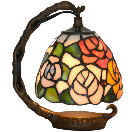 Rose Daisy Tiffany-Style Table Lamp | Temple & Webster