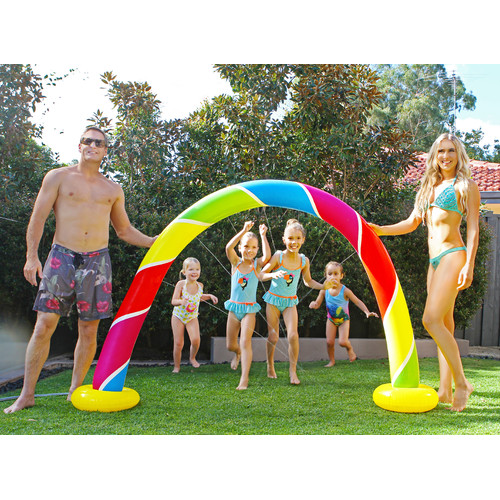 inflatable rainbow sprinkler walmart