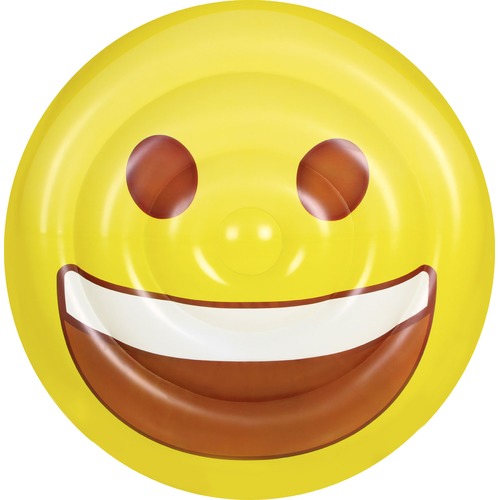 Splash Time Happy Face Emoji Disc Pool Float | Temple & Webster