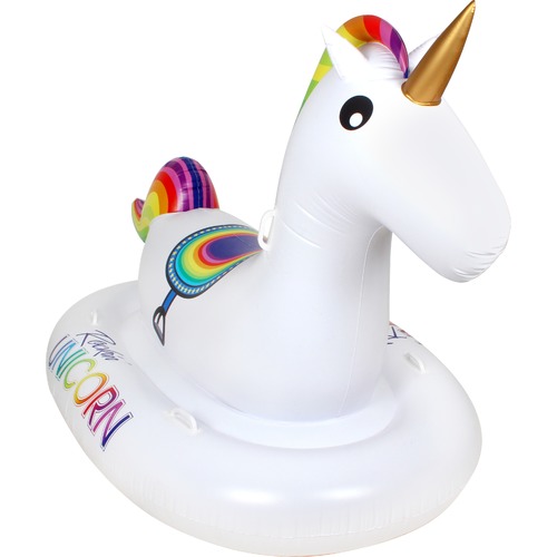 Splash Time Rainbow Inflatable Rocking Unicorn | Temple & Webster