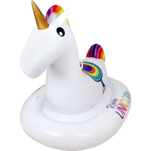 Splash Time Rainbow Inflatable Rocking Unicorn | Temple & Webster