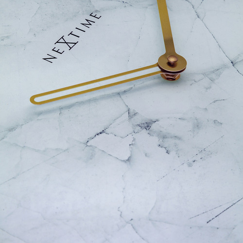 NeXtime 40cm NeXtime Marble Glass Wall Clock Temple & ster