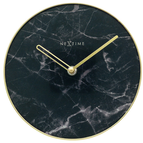 Marble NeXtime Glass Table Clock