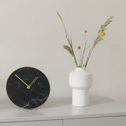Marble NeXtime Glass Table Clock