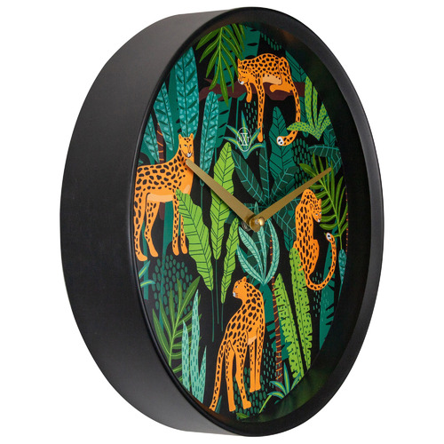 Leopard Urban Jungle NeXtime Wall Clock