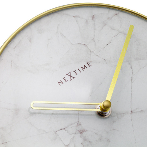 Marble NeXtime Glass Table Clock