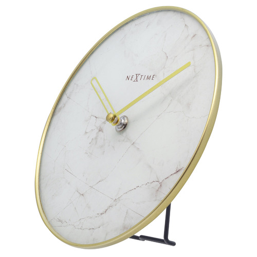 Marble NeXtime Glass Table Clock