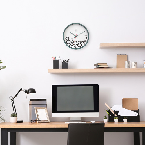 30cm NeXtime Dropped Numbers Wall Clock