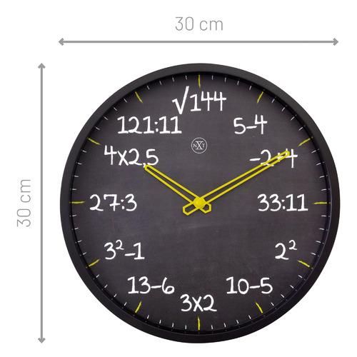 30cm NeXtime Maths Wall Clock