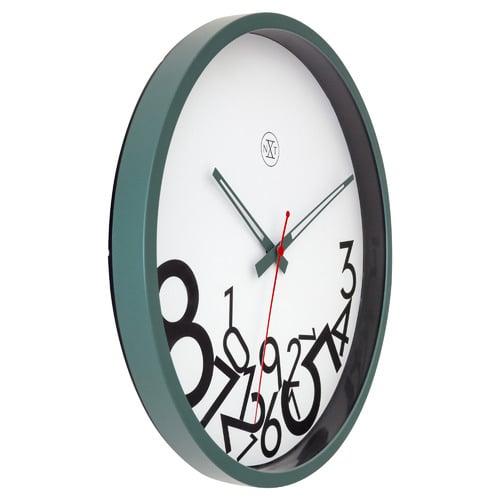 30cm NeXtime Dropped Numbers Wall Clock
