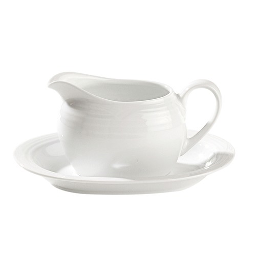 Noritake Arctic White Gravy Boat Temple & ster