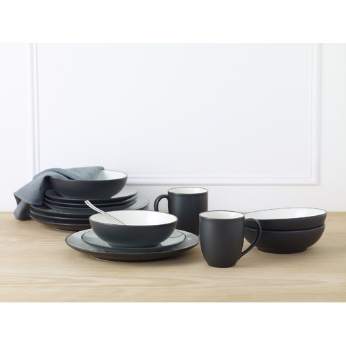 Noritake Colorwave Graphite 16 Piece Coupe Dinner Set & Reviews ...