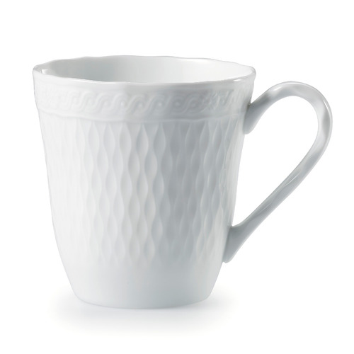 White Noritake 295ml Porcelain Mugs