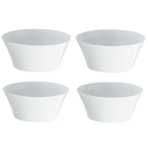 White Conifere Porcelain Bowls