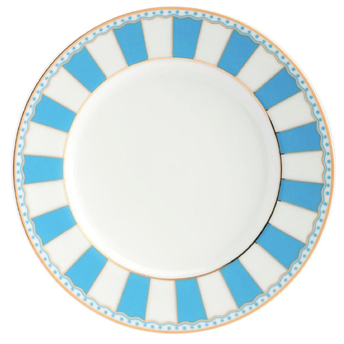 Light Blue Carnivale 16cm Fine China Cake Plates