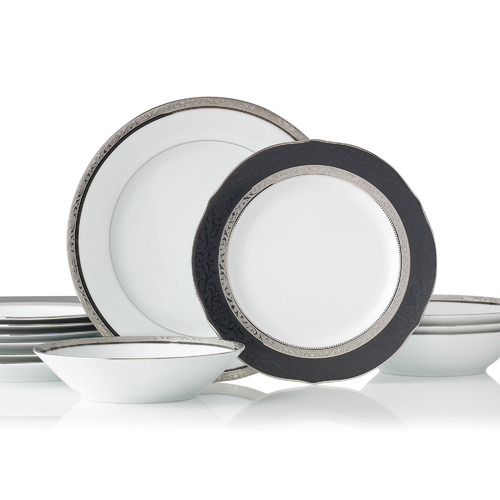 12-Piece-Noritake-Regent-Porcelain-Dinnerware-Set