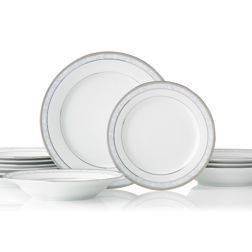12-Piece-Noritake-Hampshire-Porcelain-Dinnerware-Set