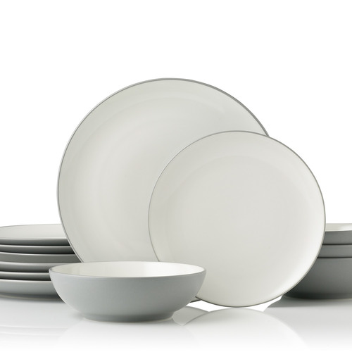 12 Piece Slate Colorwave Stoneware Dinner Set