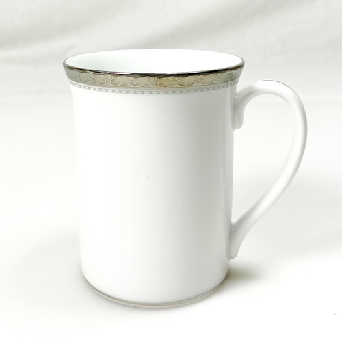 Noritake Platinum Charlotta 310ml Porcelain Mug | Temple & Webster