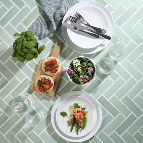 12 Piece Contempo Porcelain Dinner Set
